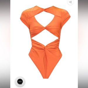 Andrea Iyamah Aluna one piece swimsuit size small. NWT